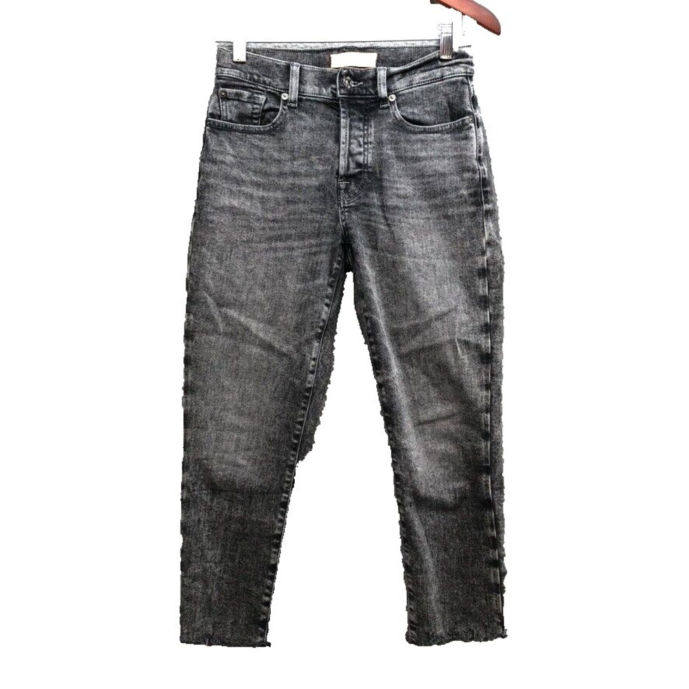 Seven For All Mankind Luxe Vintage Jeans Womens 24 00 Gray Slim Ankle Button Fly
